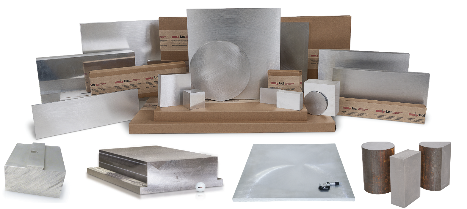 TCI’s Machine-Ready Blanks can be custom ordered or selected right off the shelf from their ready-to-ship line of 2000+ parts. Flat blanks, dovetail blanks, feature-added blank or round stock to rectangular square blanks, TCI has you covered.